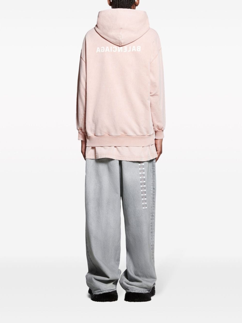 logo-print zip-up hoodie - 4