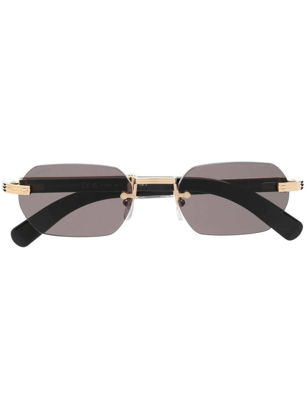 rectangle tinted sunglasses - 1