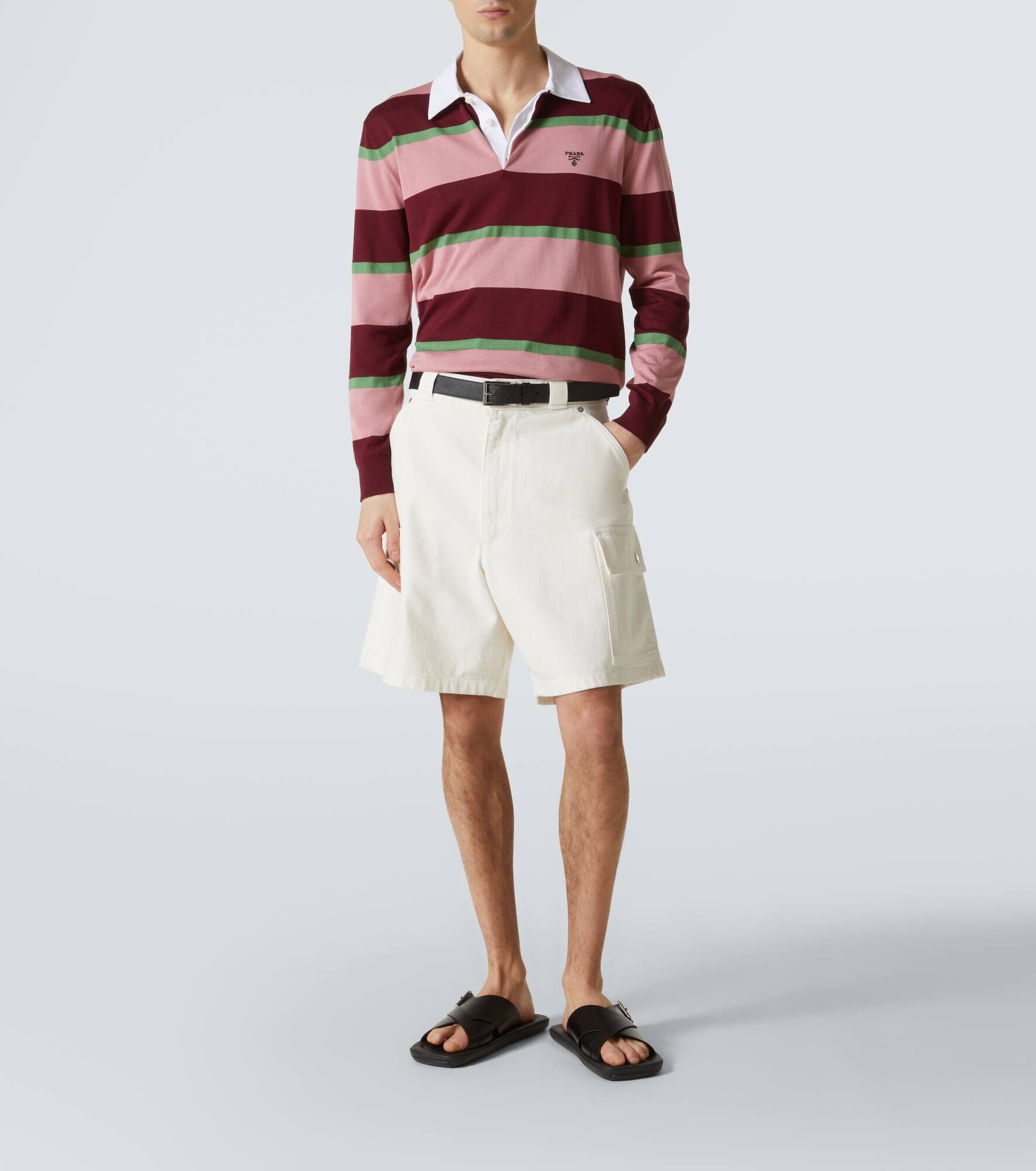 Denim cargo shorts - 2