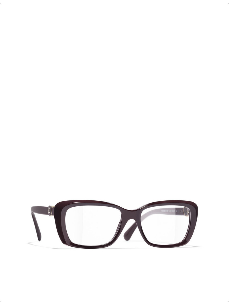 CHANEL CH3467 rectangle-frame acetate glasses outlook