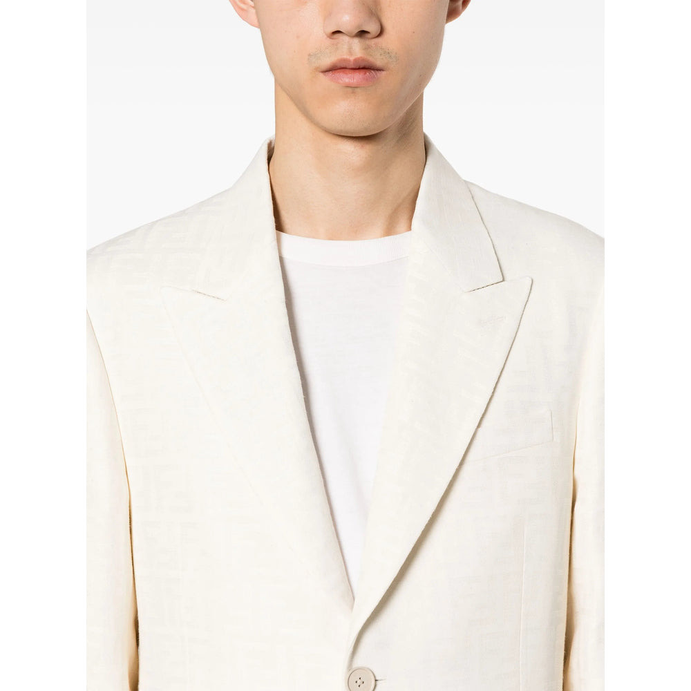 Fendi Neutrals Jackets - Blazers Men - 5