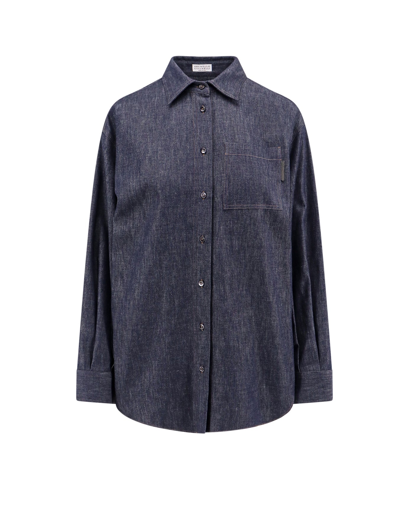 Denim shirt with Monili detail - 1