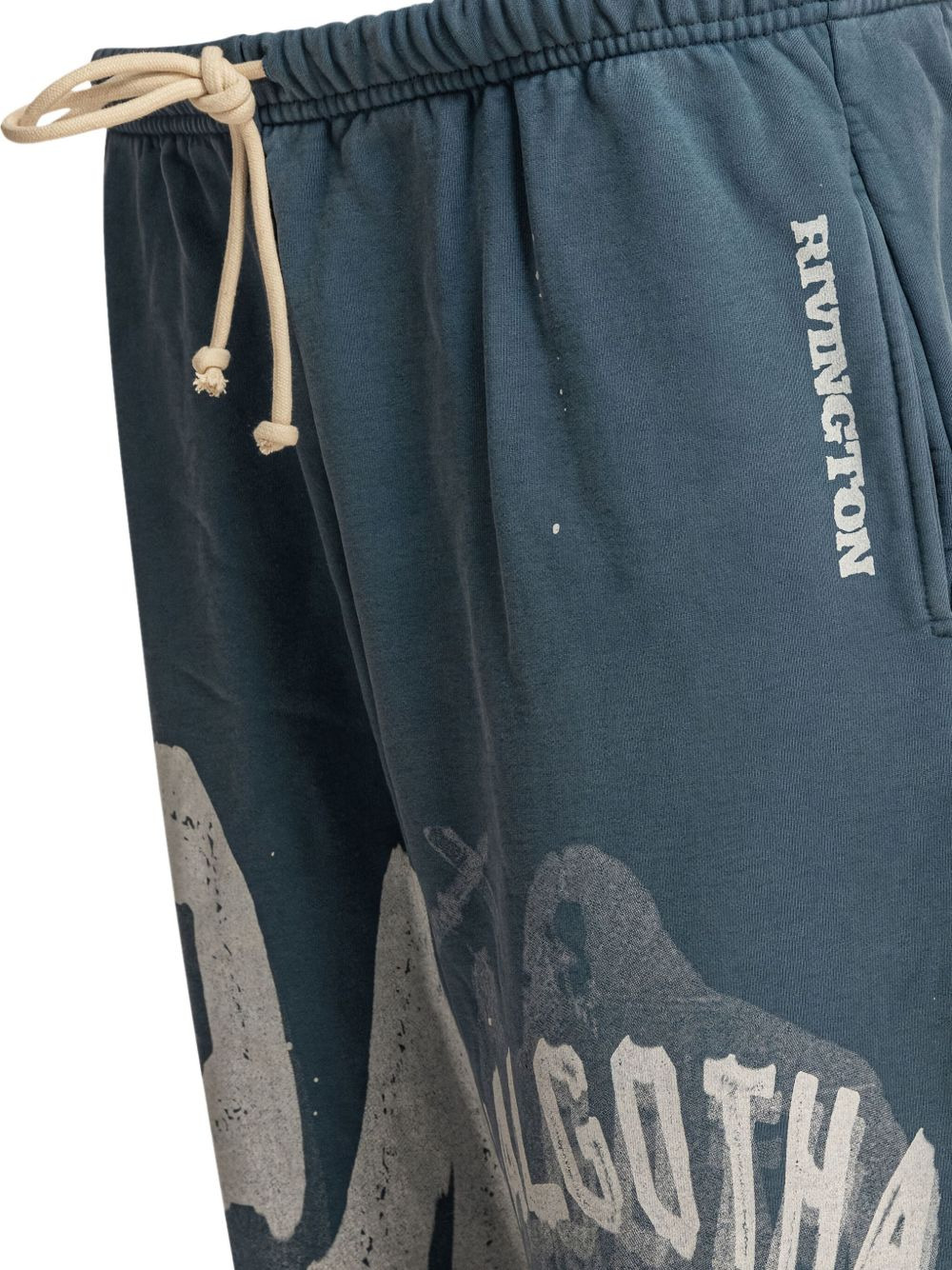 graphic-print drawstring trousers - 4