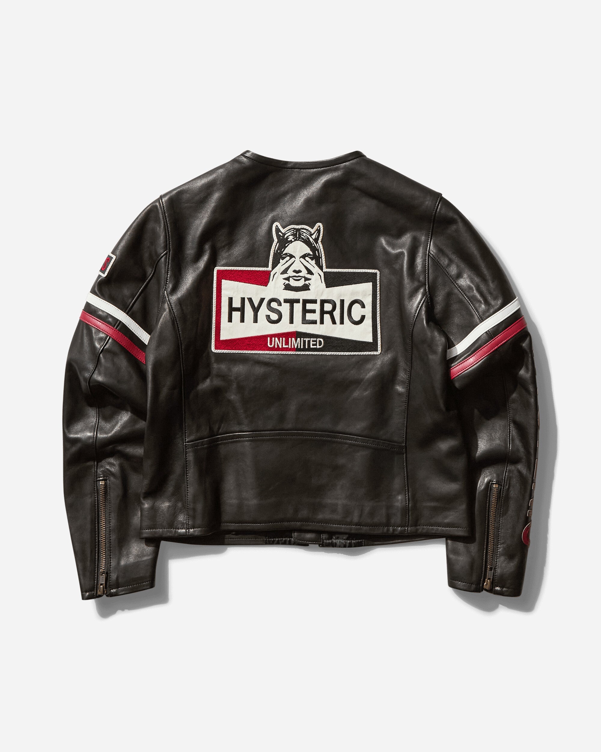 Women's Leather Moto Jacket Black - 2