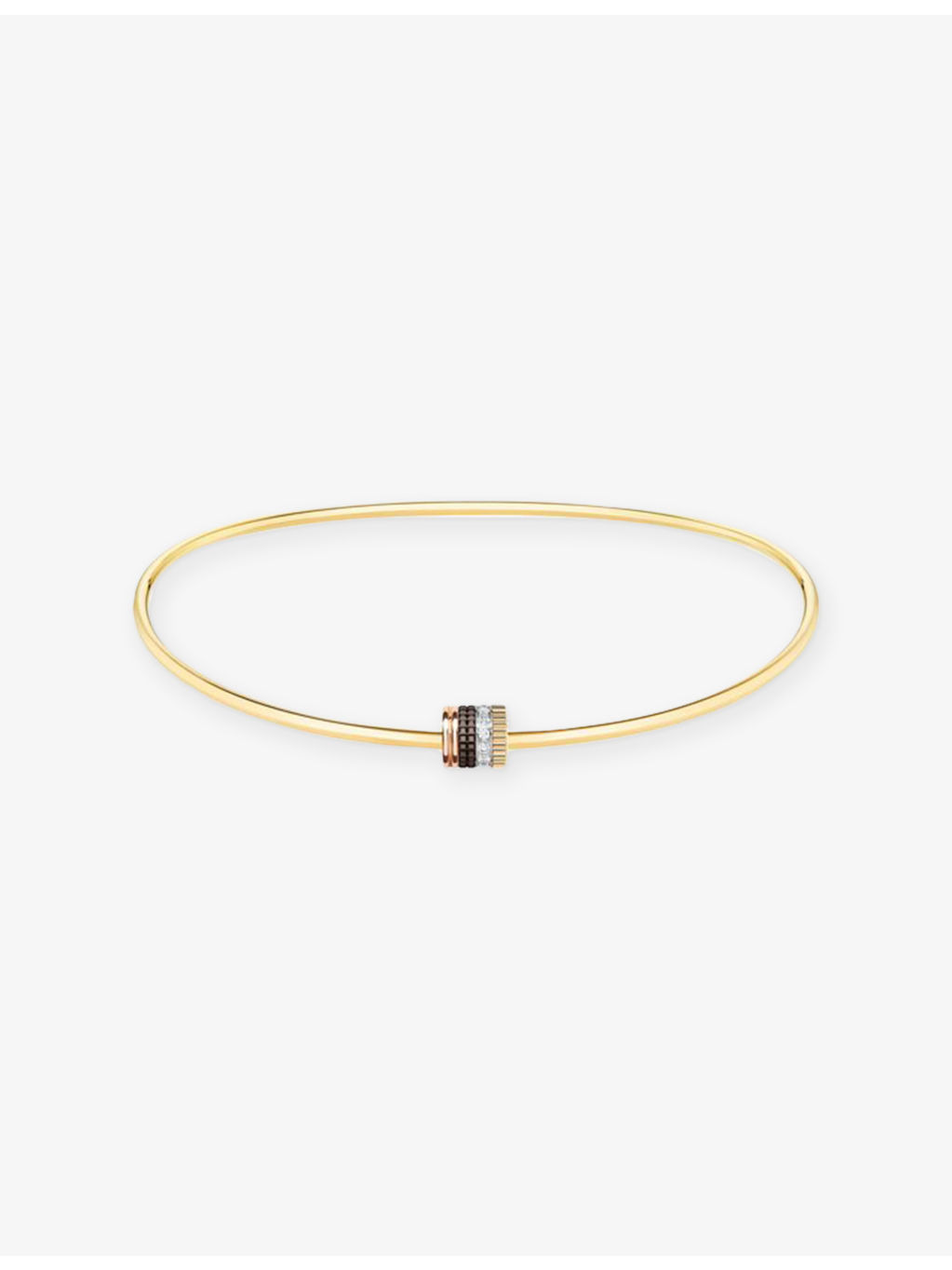 Quatre Classique 18ct Yellow-Gold, White-Gold, Pink-Gold, PVD and 0.32ct Diamond Necklace - 2