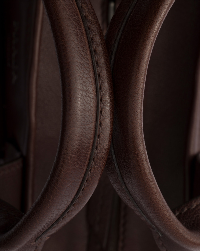 Prada Route medium leather tote bag 5