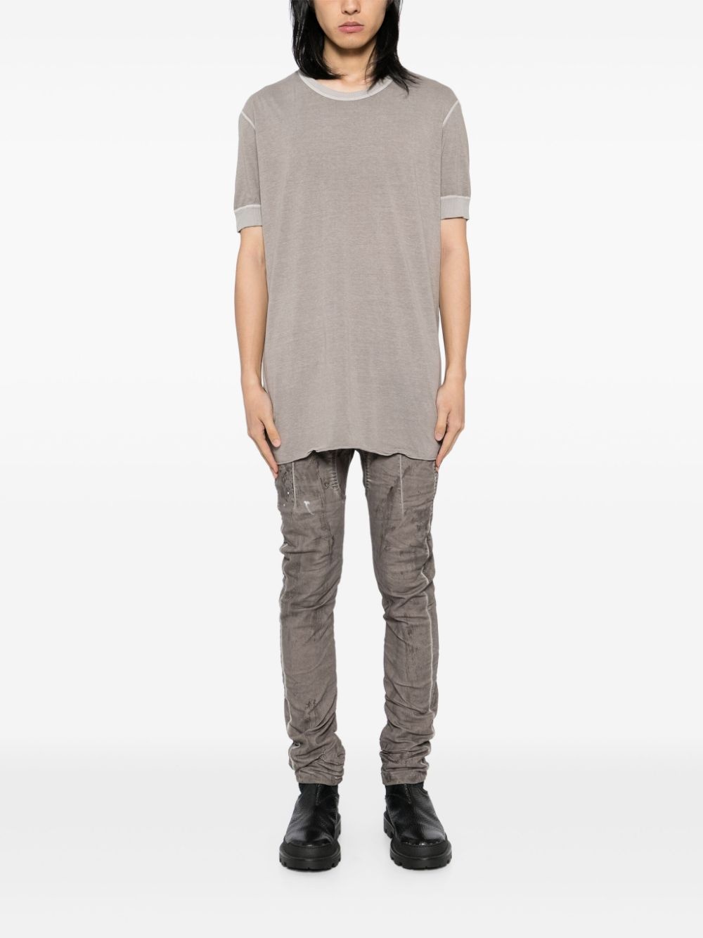 distress finish trousers - 2