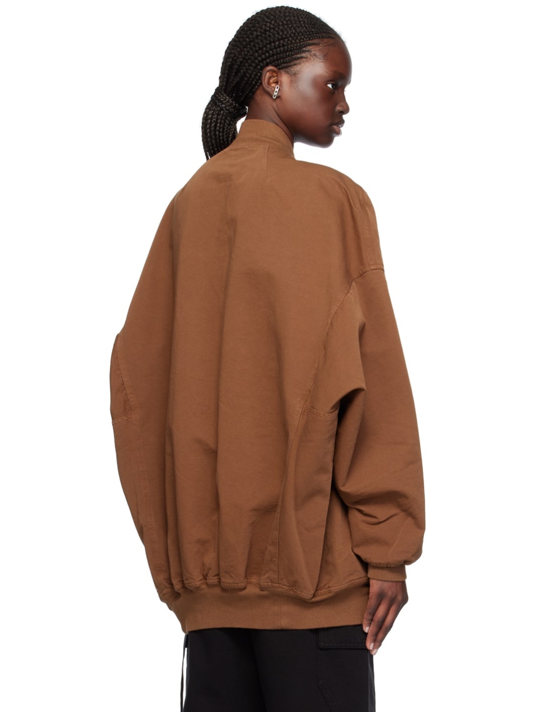 Brown Sphinx Jumbo Bomber Jacket - 3