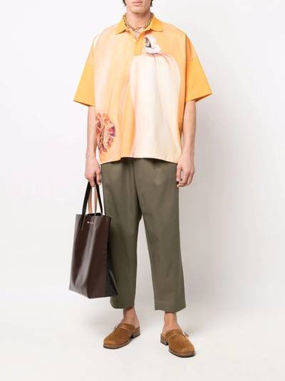 Marni Gabardine cotton cropped trousers outlook