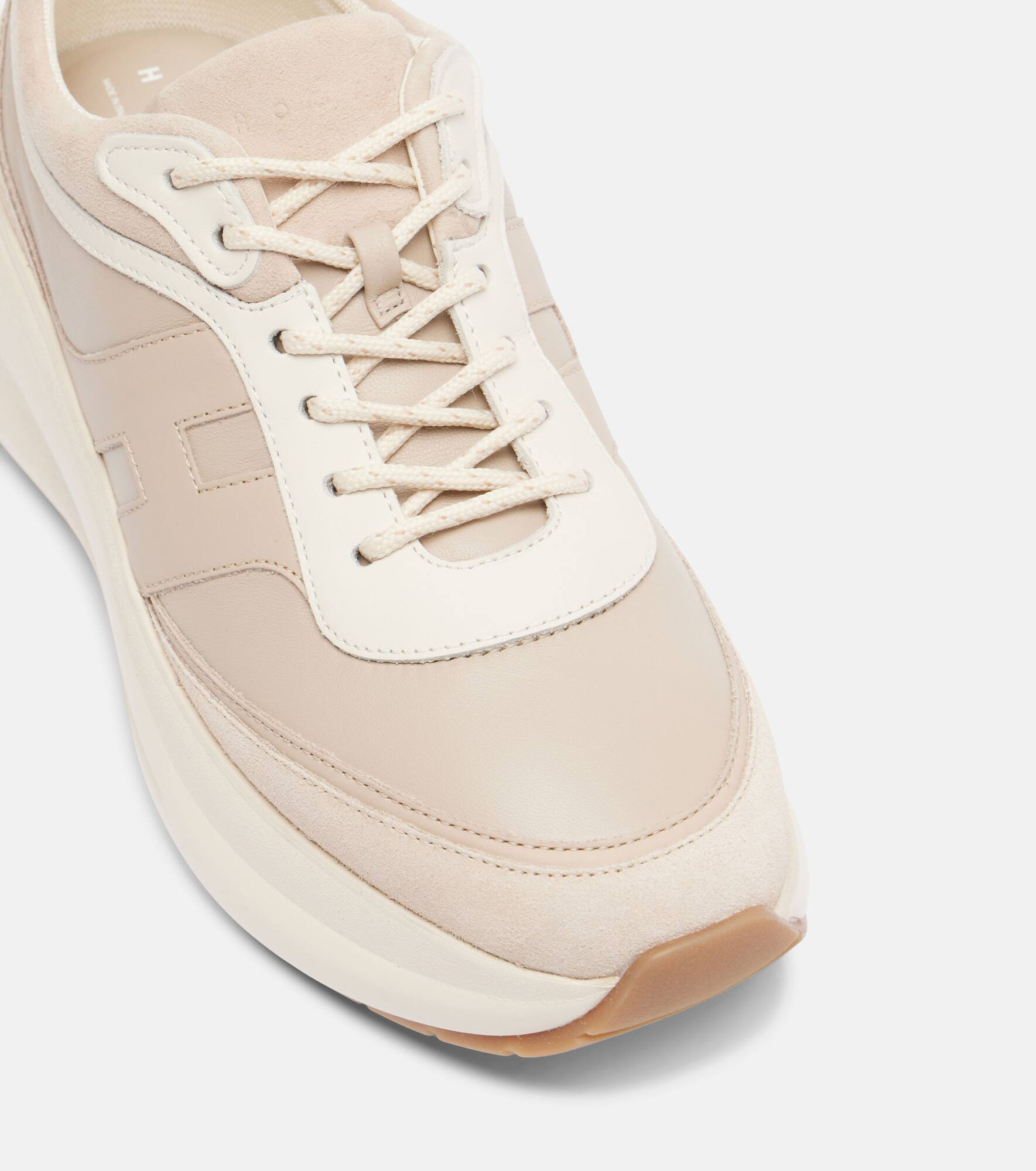 H696 leather platform sneakers - 5