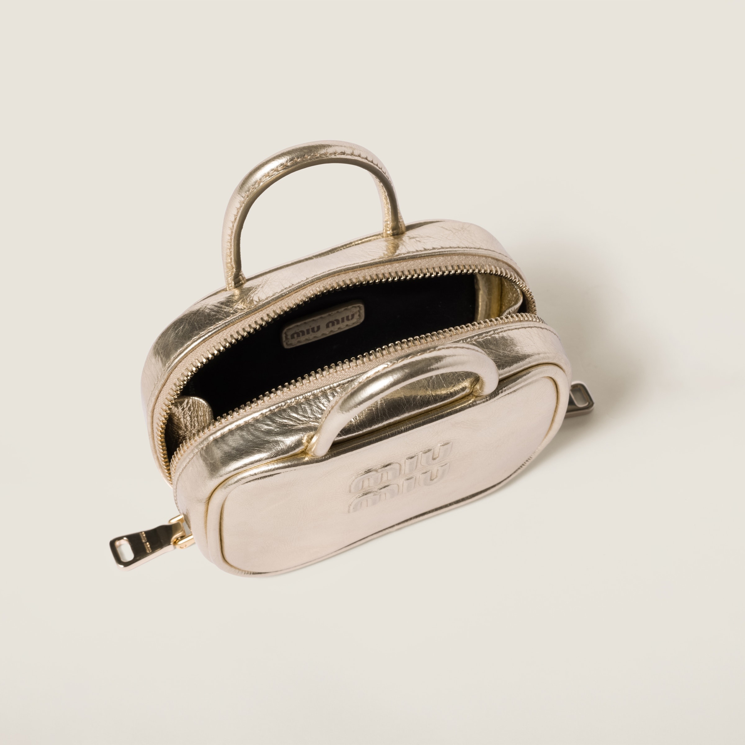 Beau laminated leather micro bag - 4