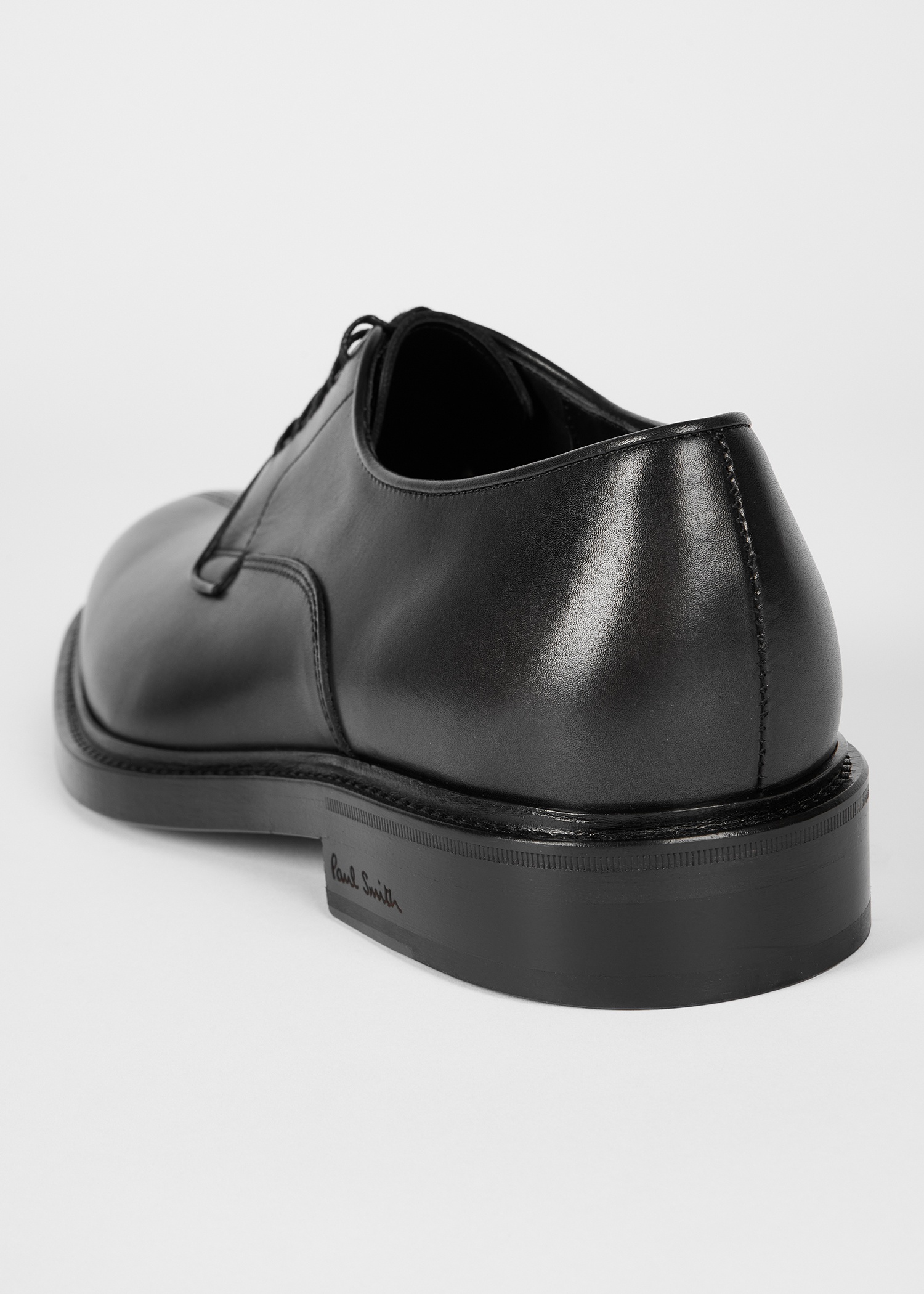 Black Leather 'Soloman' Shoes - 4