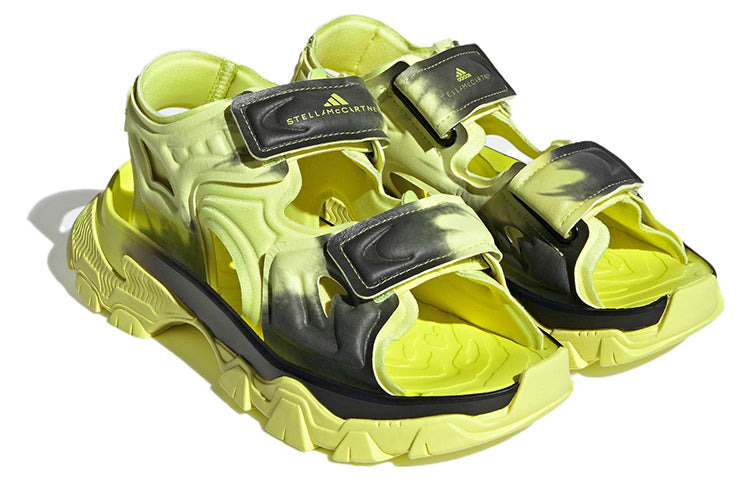 (WMNS) adidas by Stella McCartney Sandals 'Frozen Yellow Core Black' HP6308 - 3