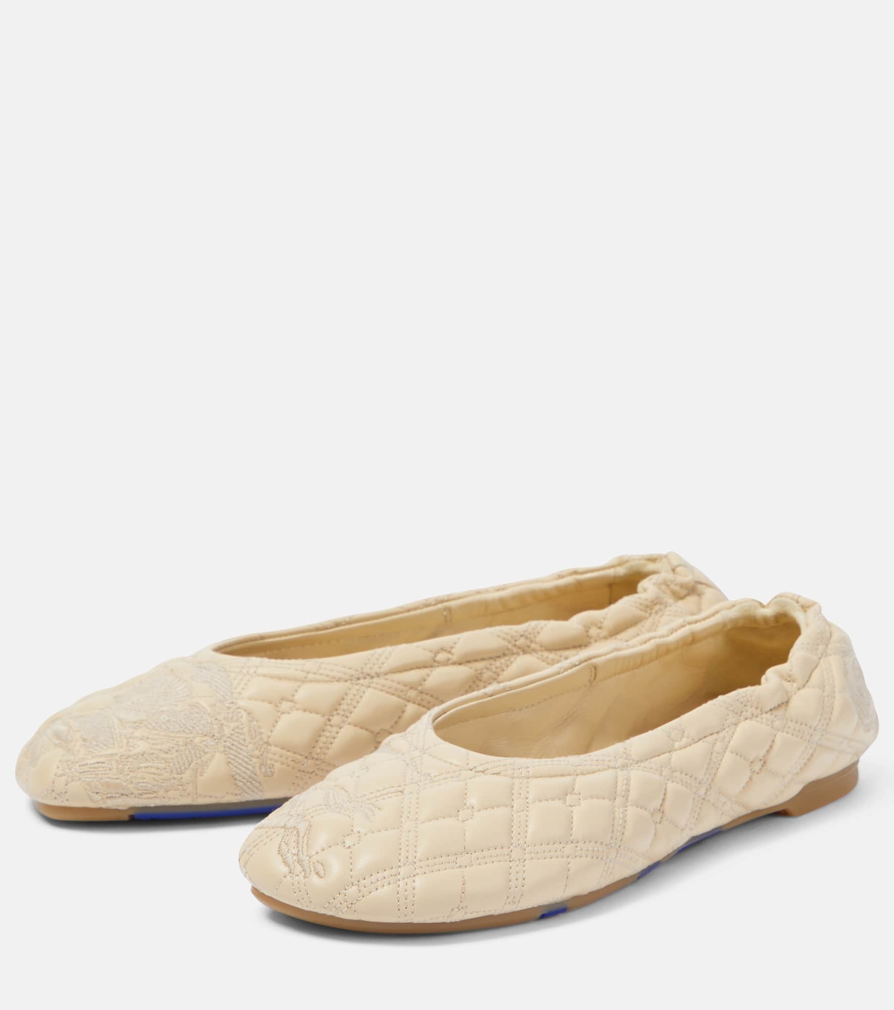 EKD quilted leather ballet flats - 5