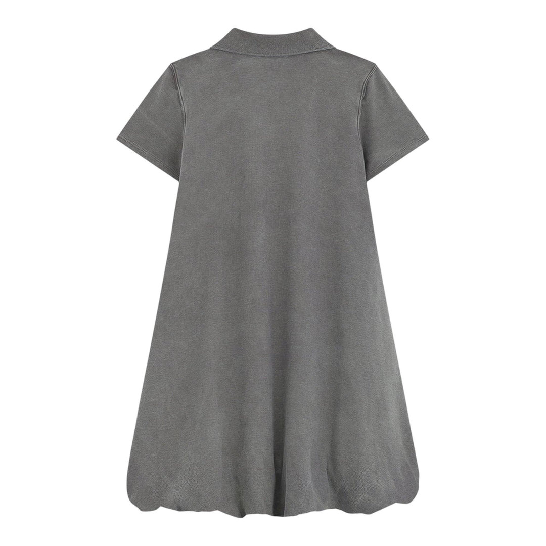 Washed Bubble Polo Mini Dress - 2
