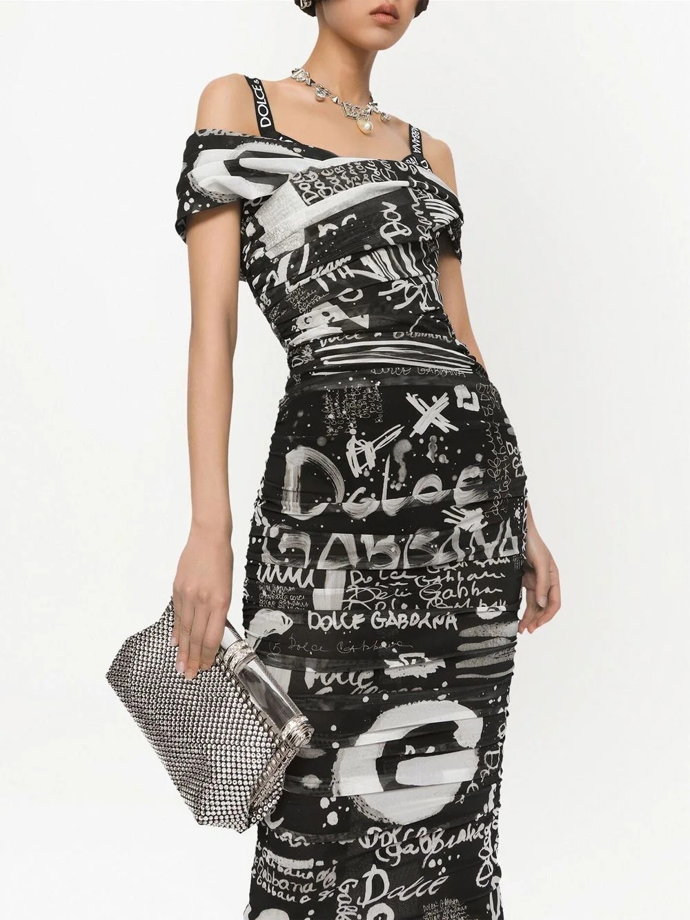 crystal-embellished clutch bag - 2