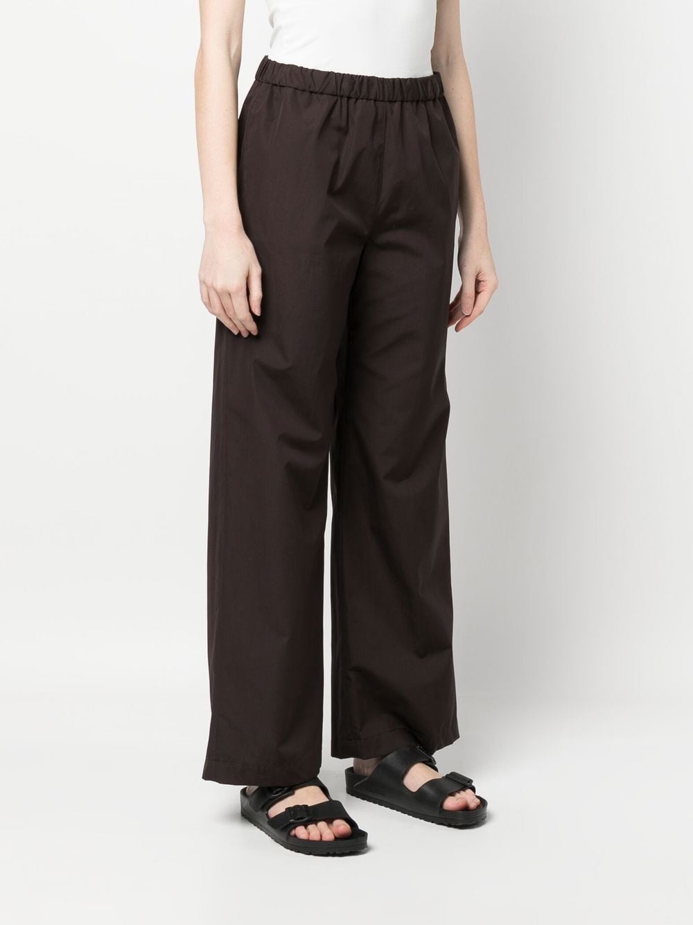 elastic-waist wide-leg trousers - 3