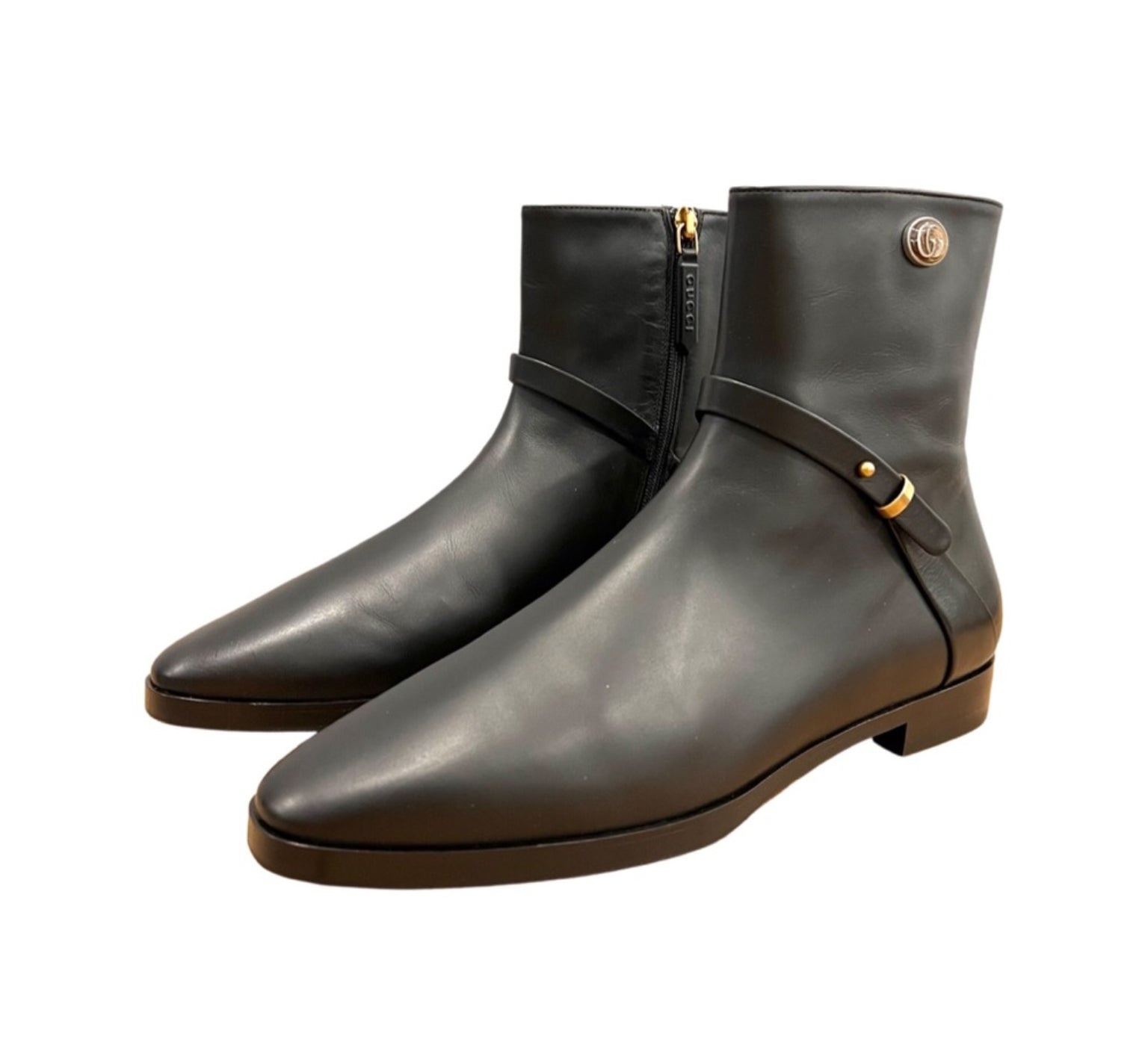 Gucci Horsebit Interlocking G leather ankle boots - 3