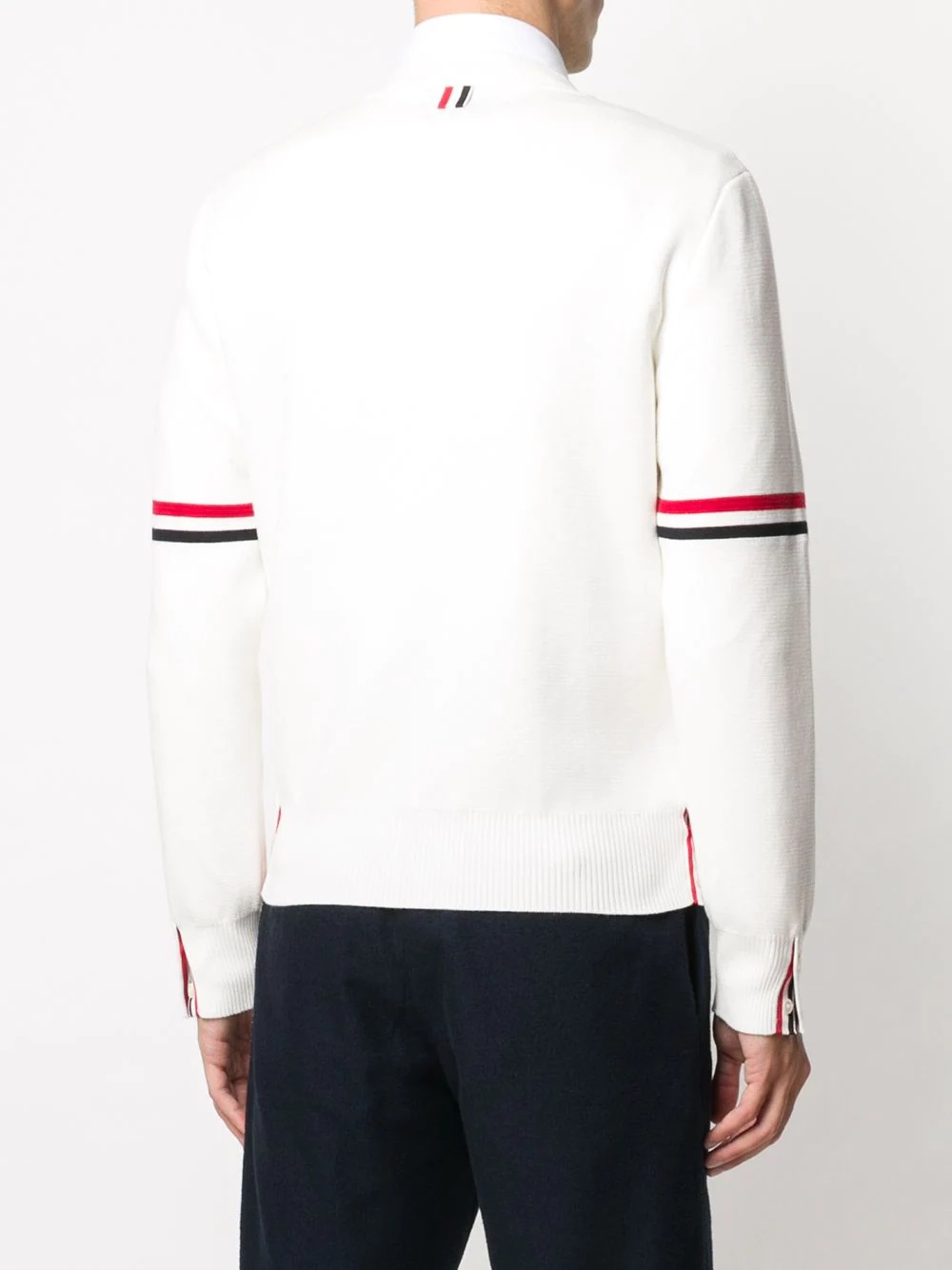 tricolour 4-Bar cardigan - 4