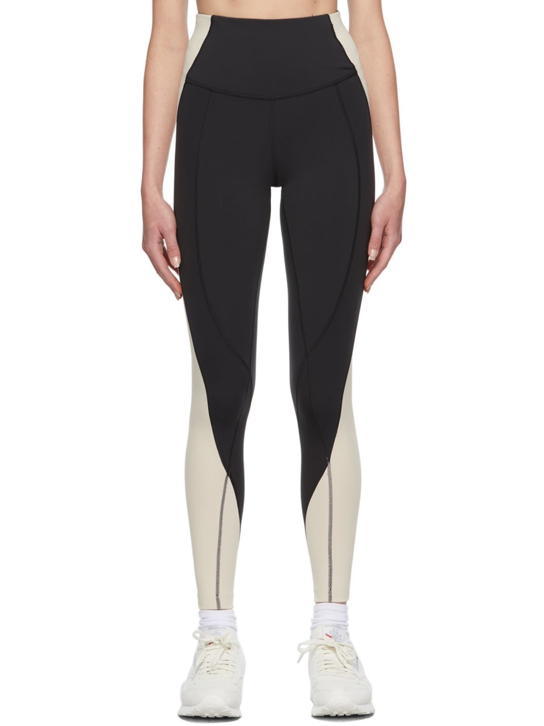 Black Colorblock Lux Leggings - 1