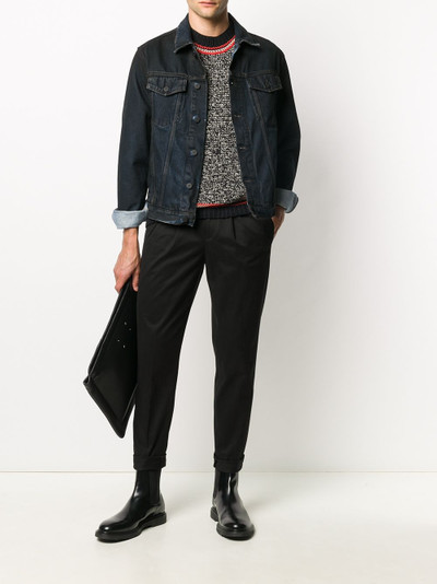 Neil Barrett tapered leg tailored trousers outlook