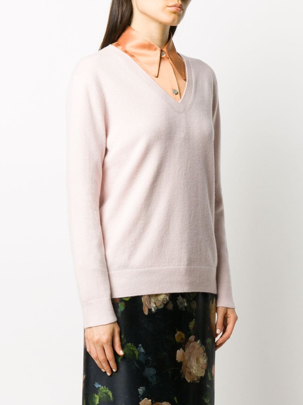 V-neck cashmere jumper - 3