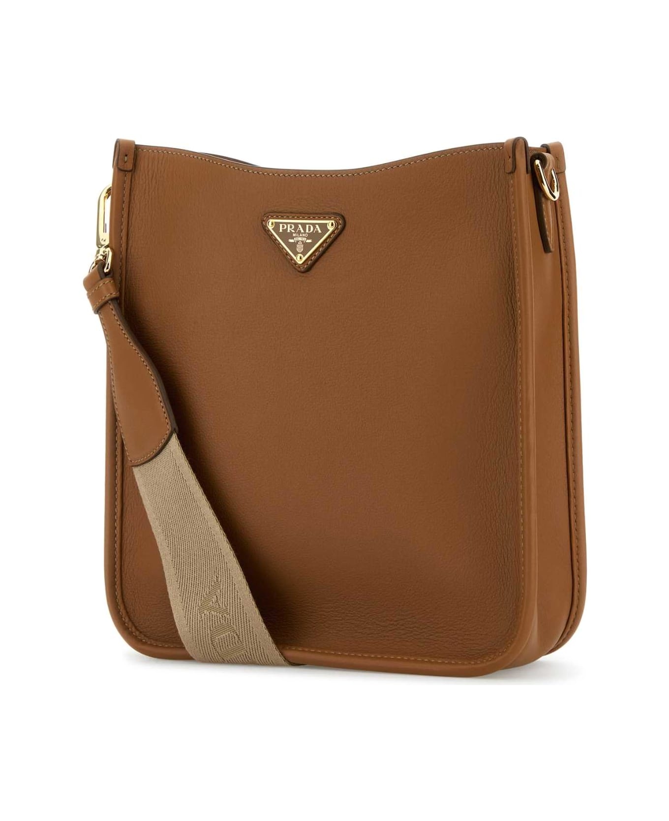 Caramel Leather Crossbody Bag - 2