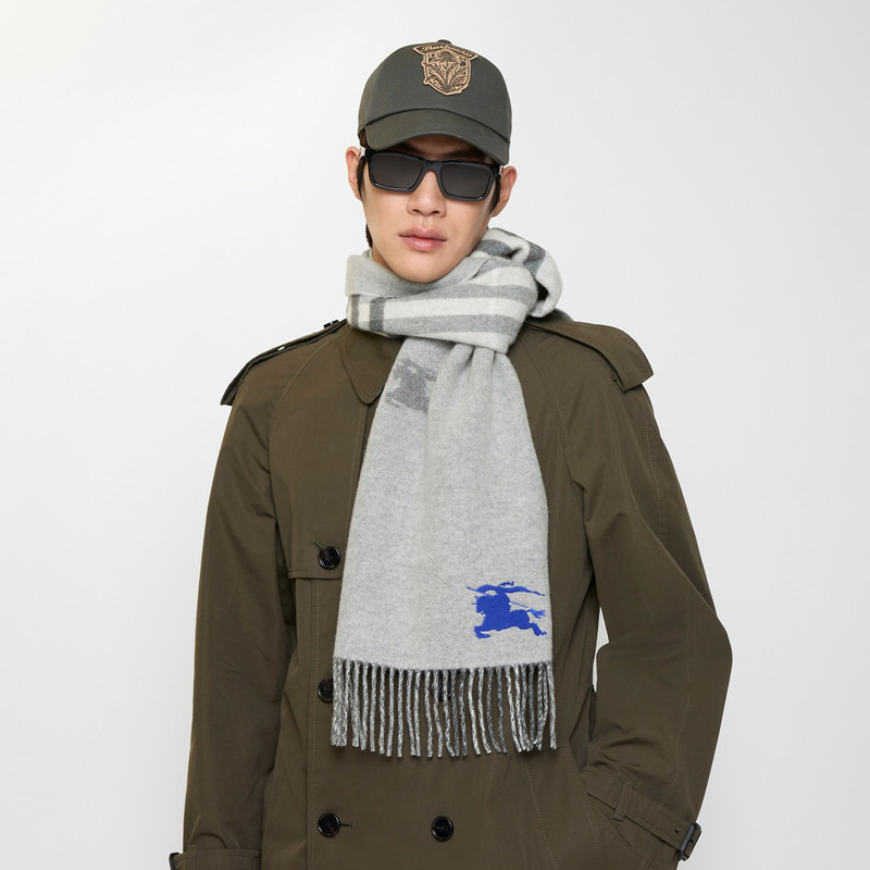 Reversible EKD Check Cashmere Scarf 8