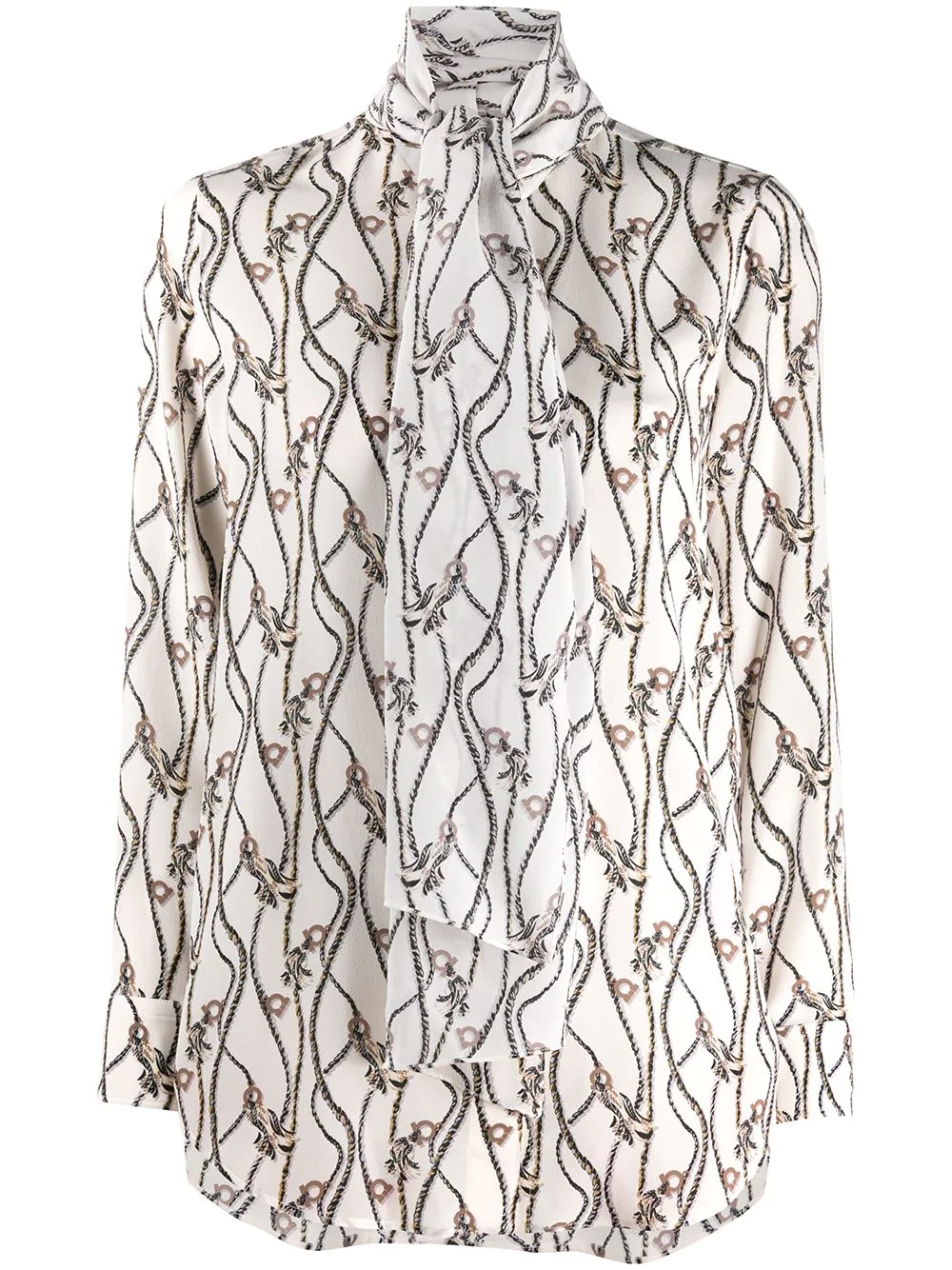 Gancio rope print blouse - 1