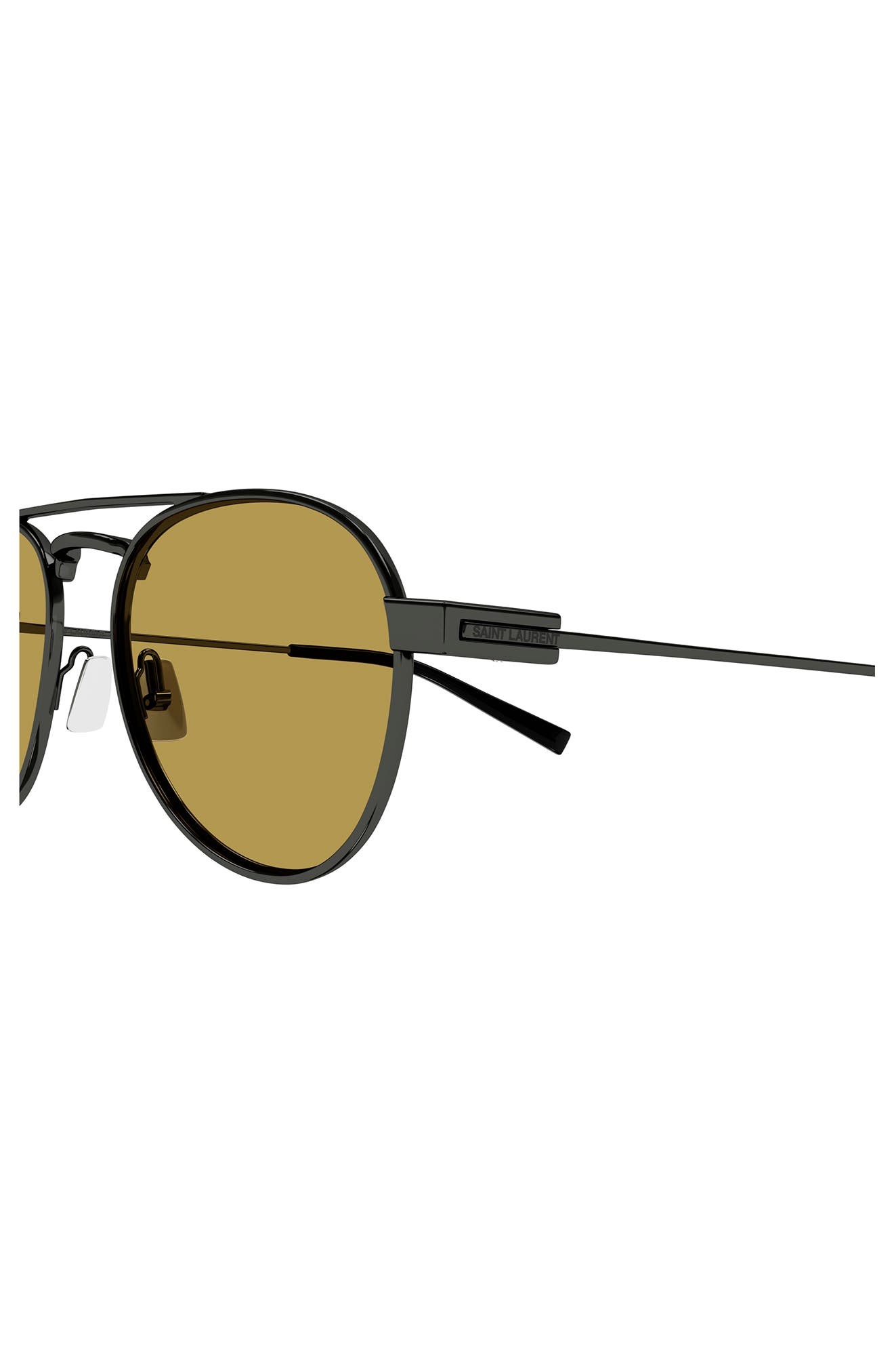 Saint Laurent 54mm Aviator Sunglasses in Ruthenium at Nordstrom - 3