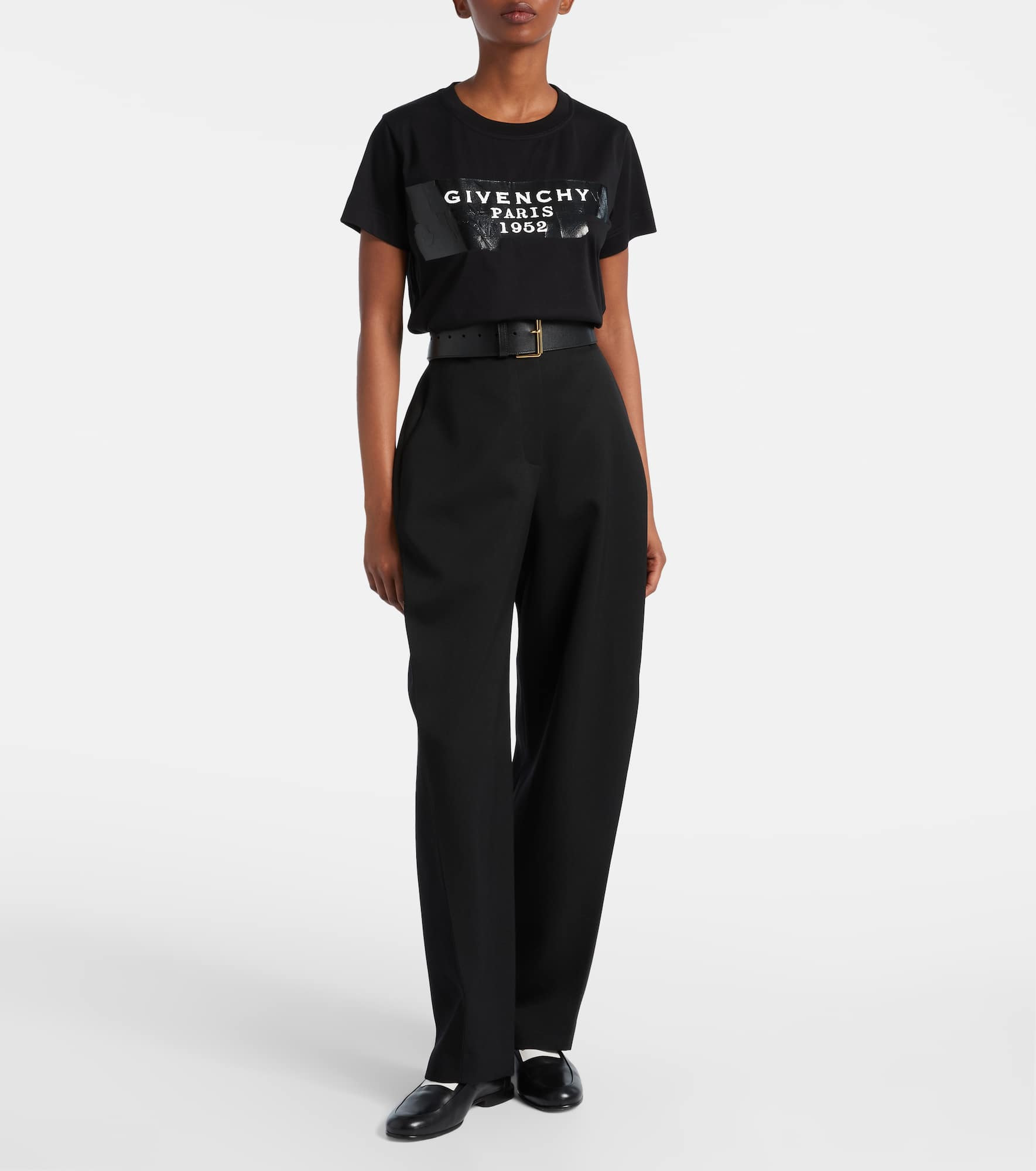 Distressed printed cotton jersey T-shirt - 2