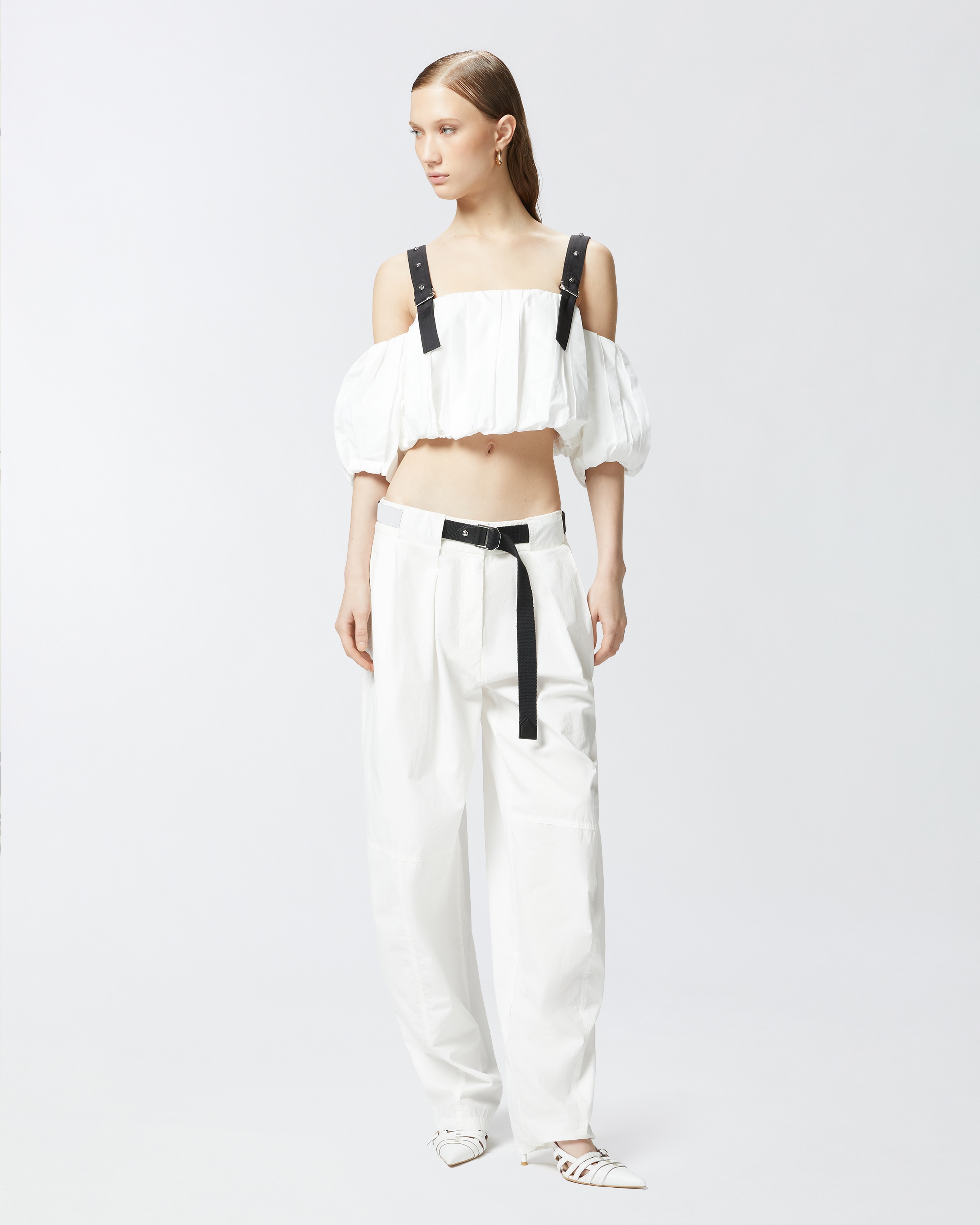 OFF THE SHOULDER BALLOON CROP TOP - 3