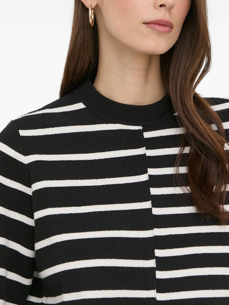 stripe crew-neck sweater 3