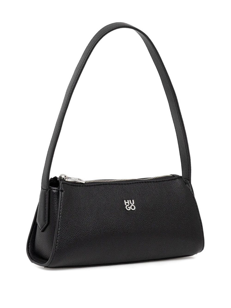 HUGO zip-top curved shoulder bag outlook