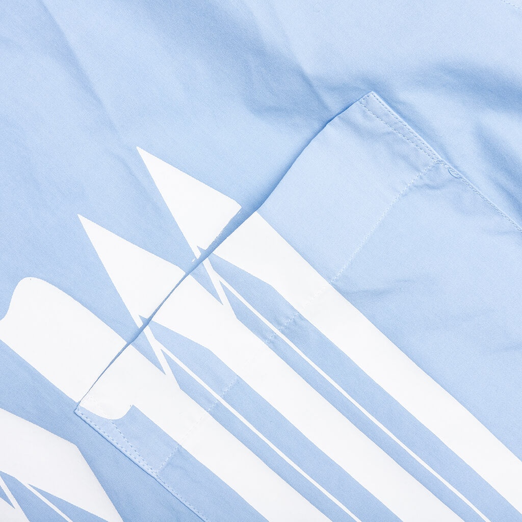 GOTHIC LOGO SHIRT S/S - LIGHT BLUE - 5