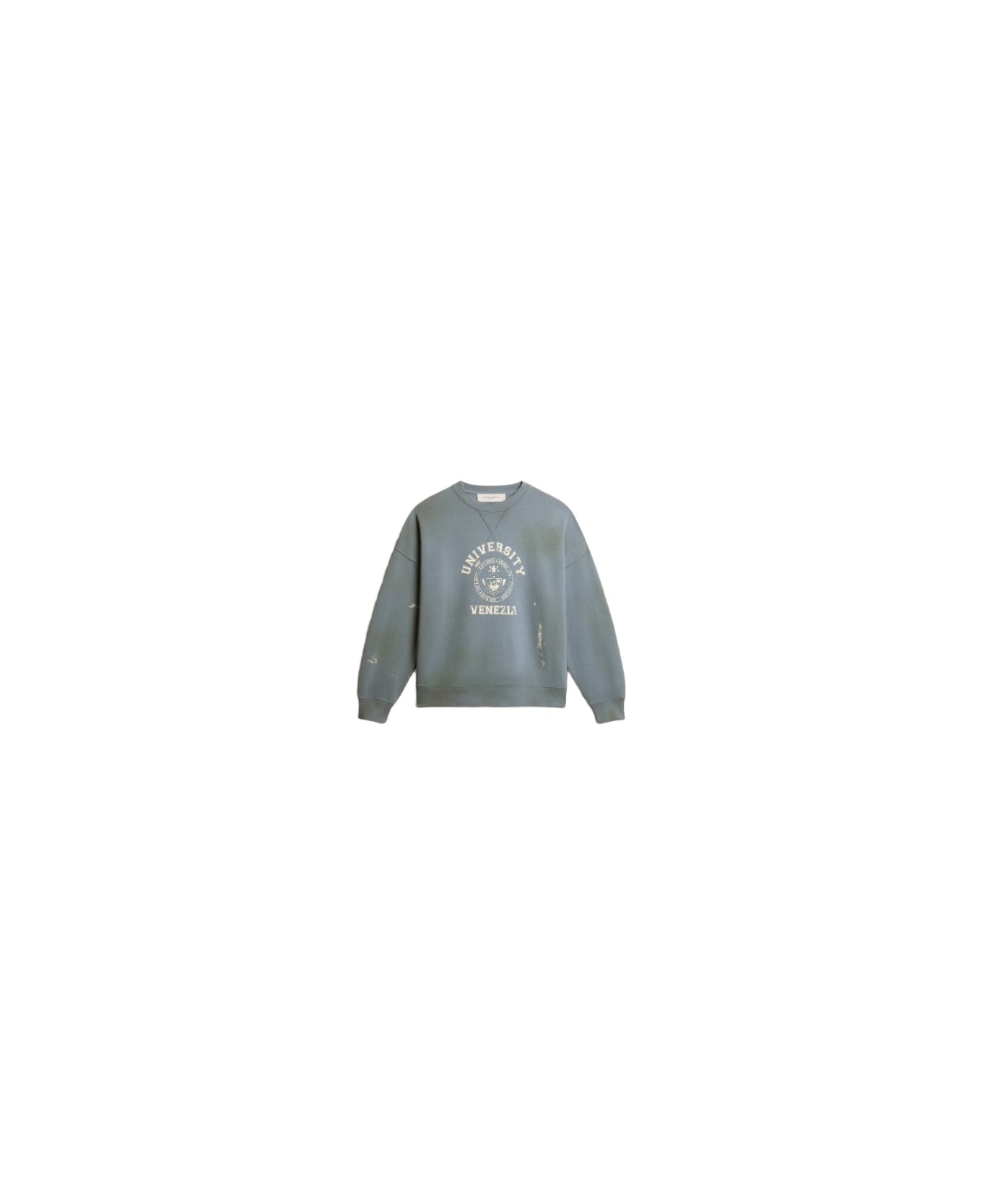 Light Blue Cotton Sweatshirt - 1