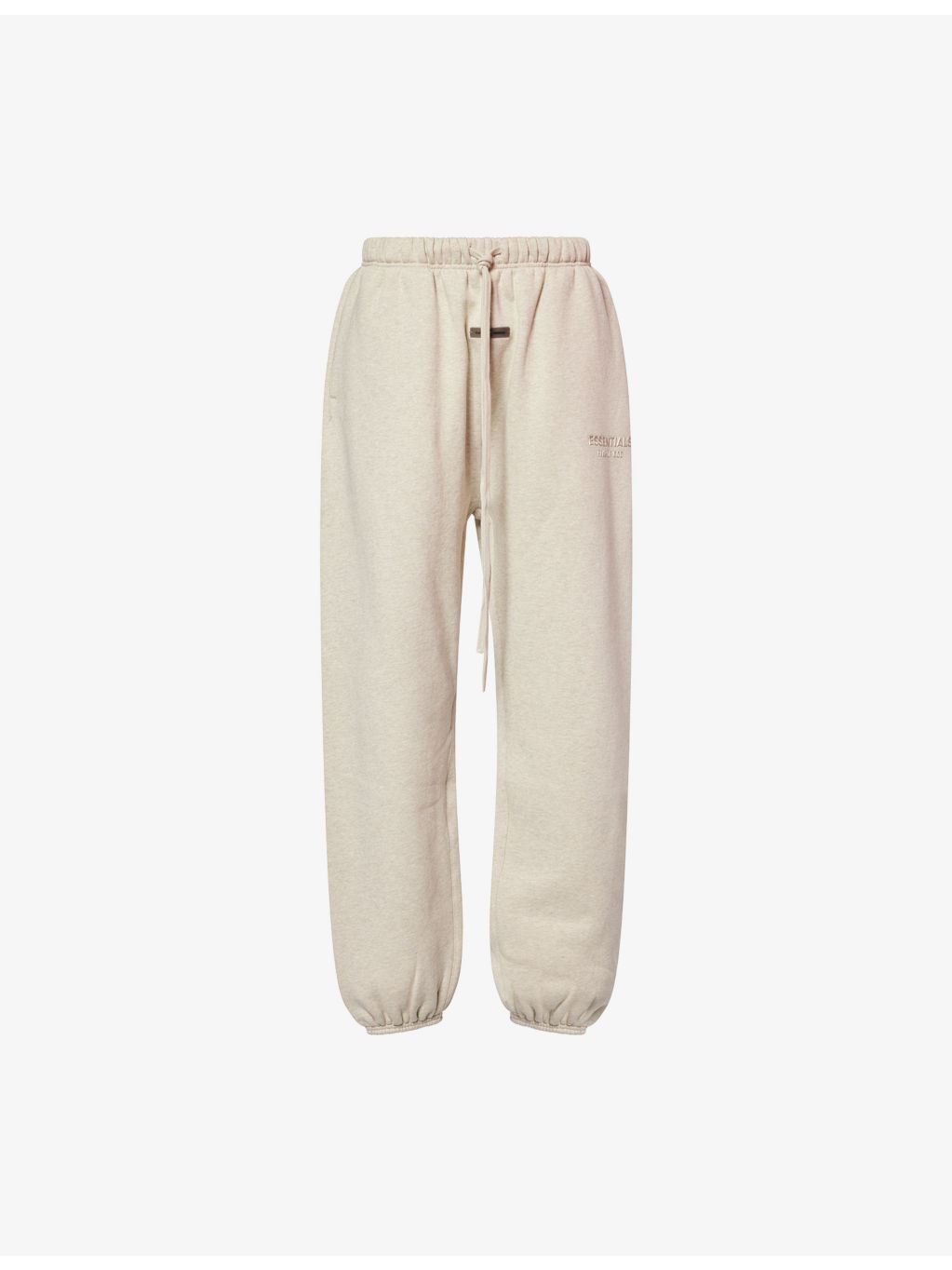 Embossed-Branding Wide-Leg Cotton-Blend Jogging Bottoms - 1