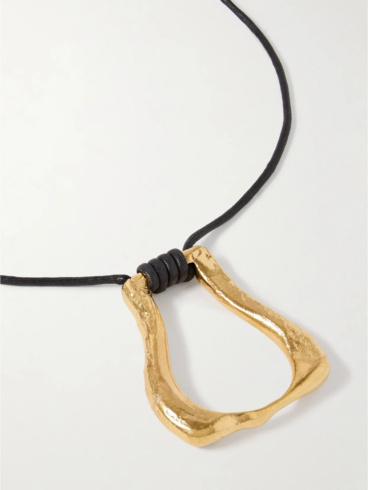 The Link Of Wanderlust Recycled Gold-plated Cord Necklace - 1