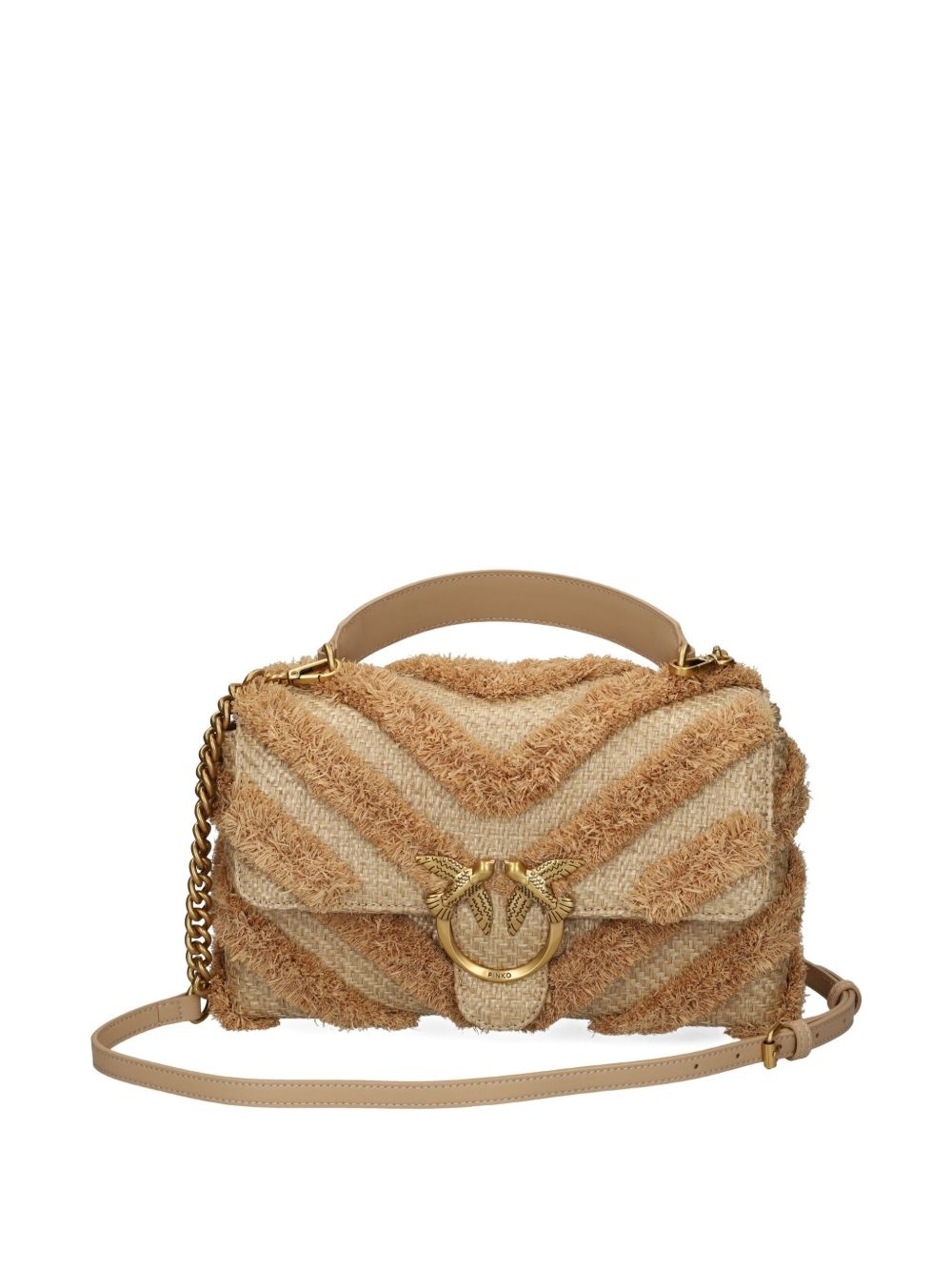 fringed chevron shoulder bag - 3
