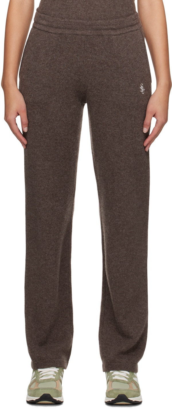 Brown 'SRC' Lounge Pants - 1