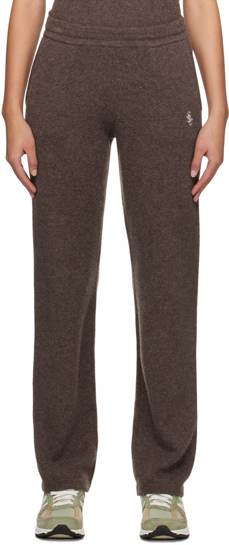 Brown 'SRC' Lounge Pants 1