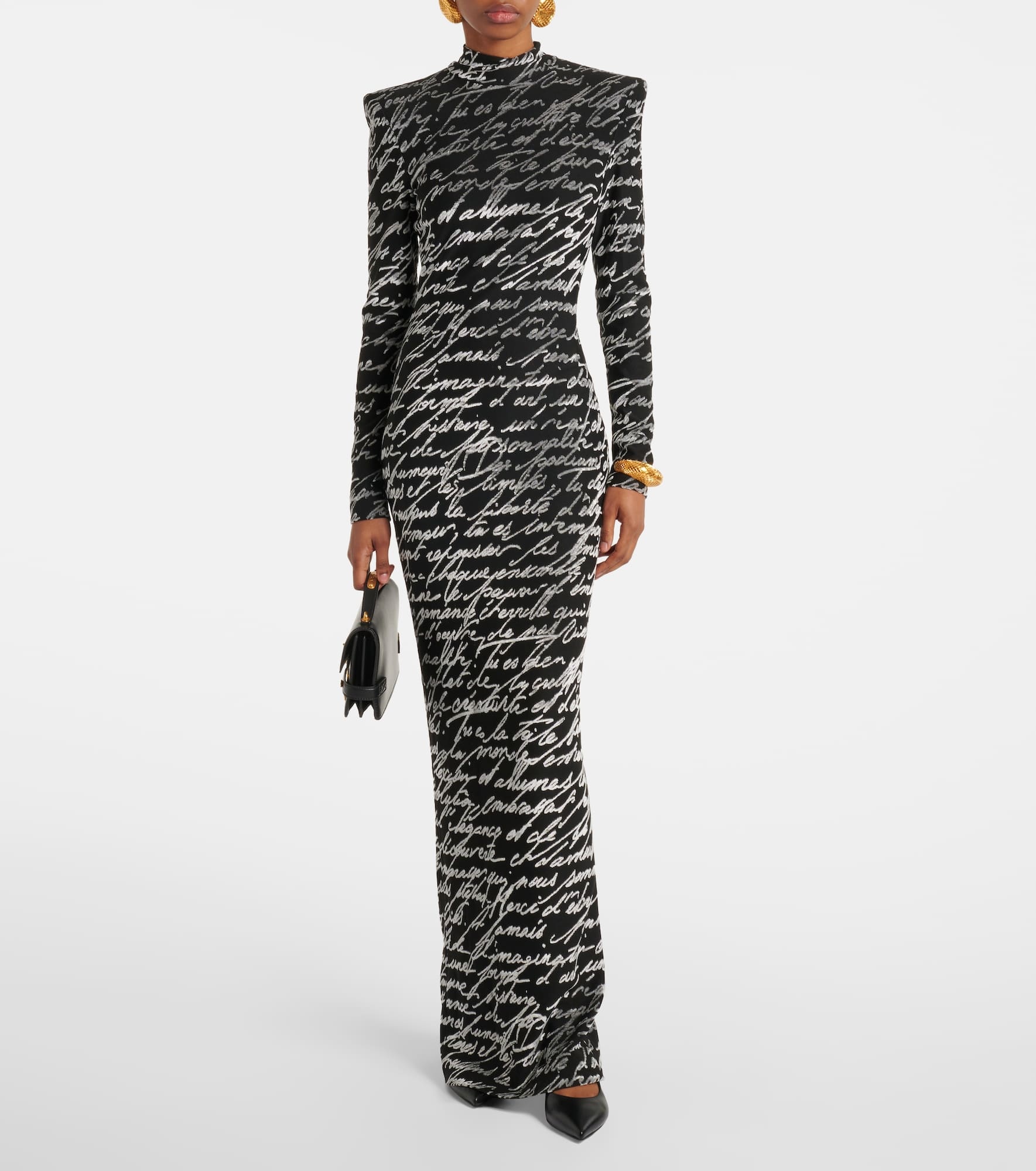 Love Letter jacquard gown - 2