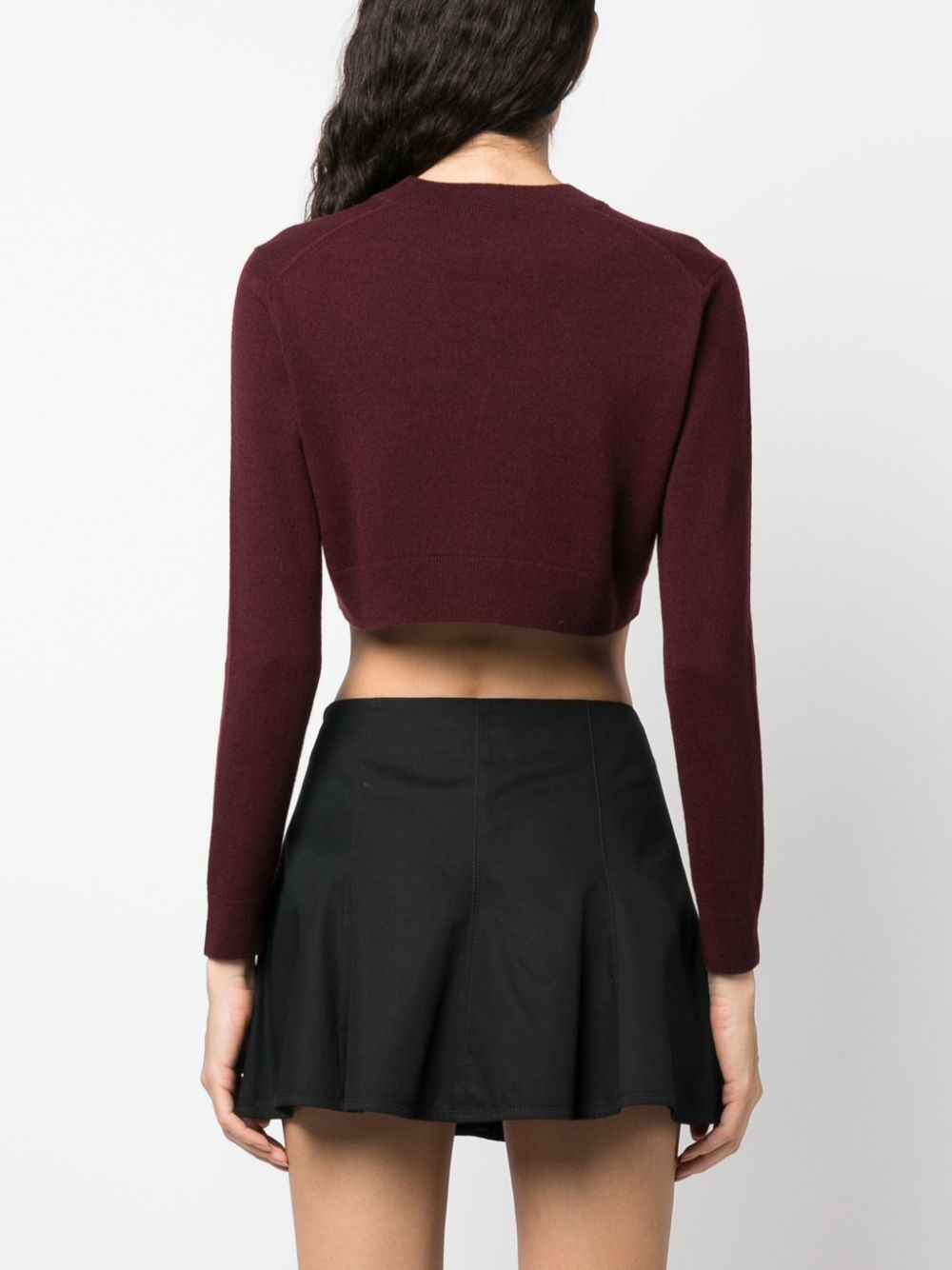 merino-blend cropped jumper - 4