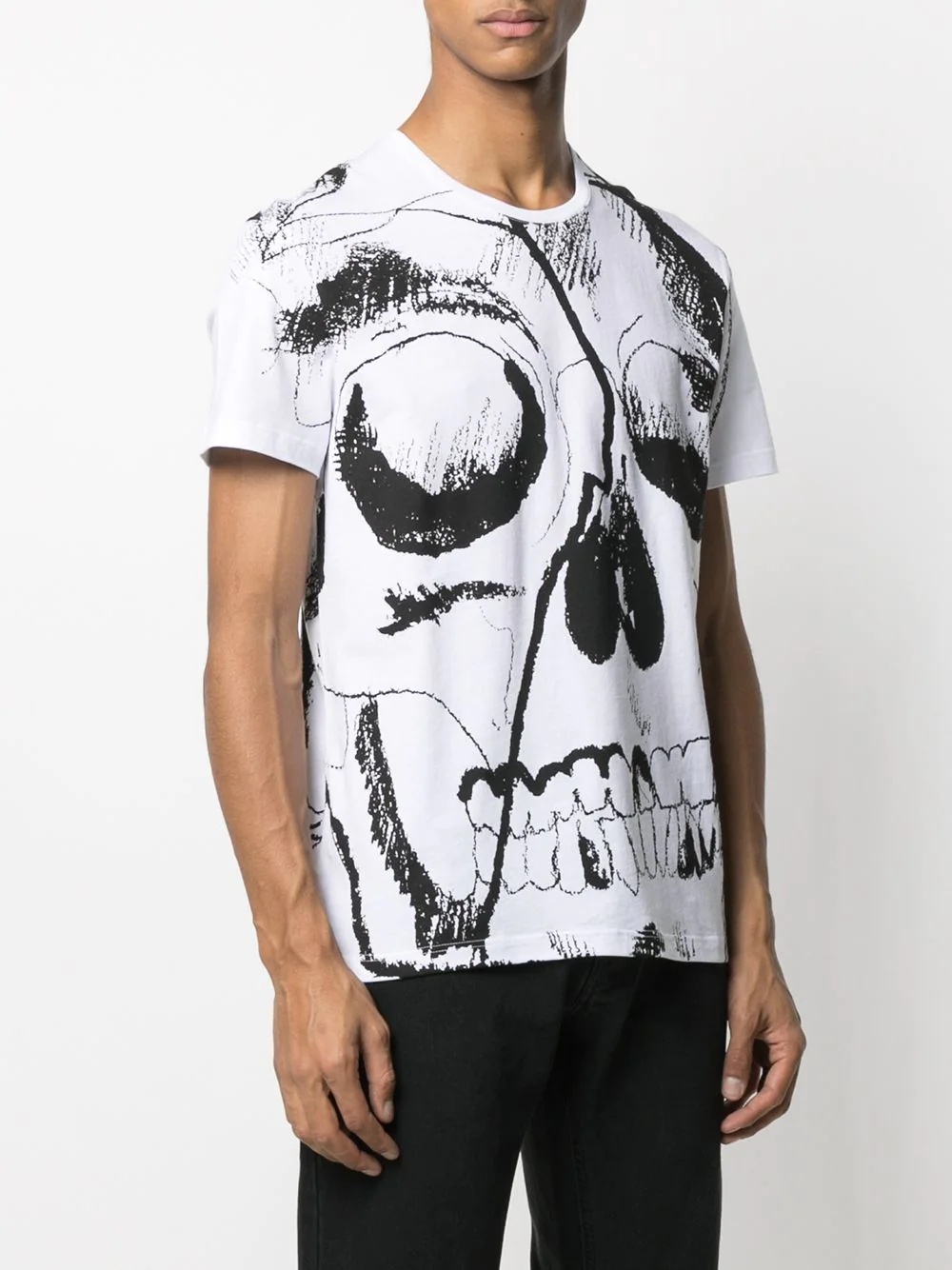 skull print T-shirt - 3