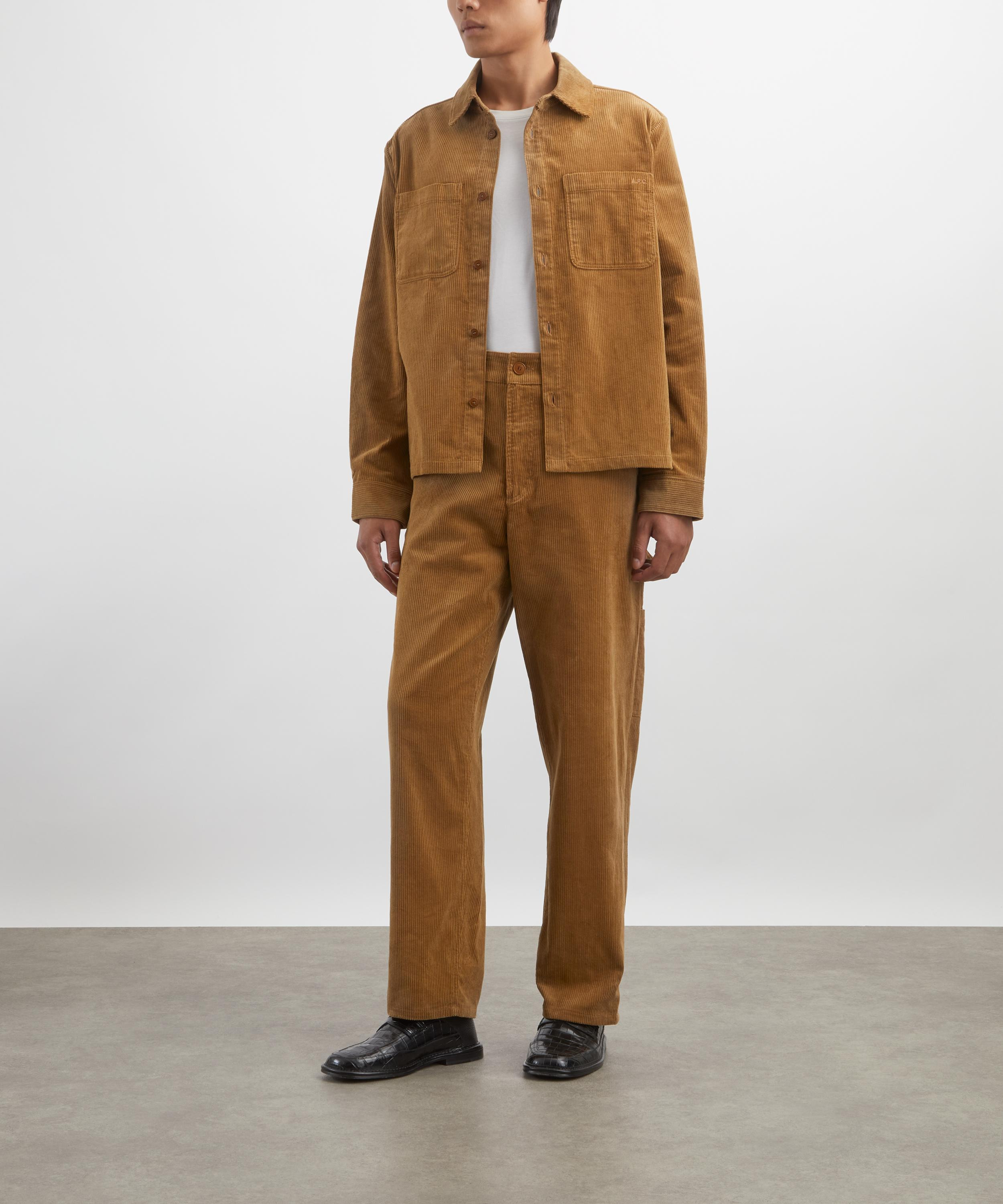 Leon Brown Corduroy Overshirt - 2