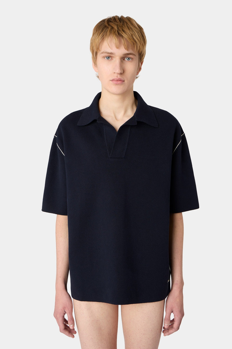 SUNNEI MAGLIAUNITA POLO SHIRT / dark navy outlook