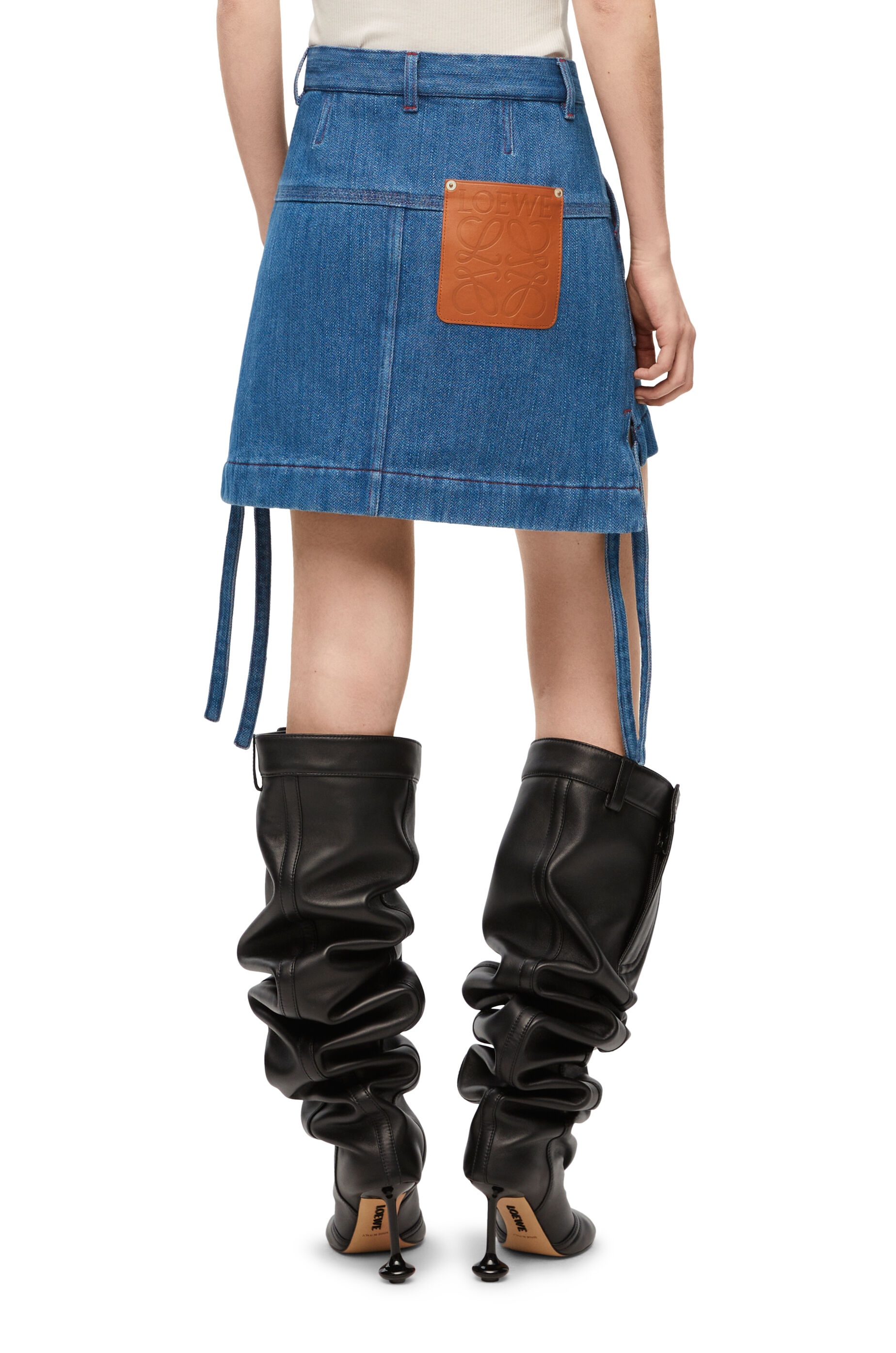 Workwear skirt in denim - 4