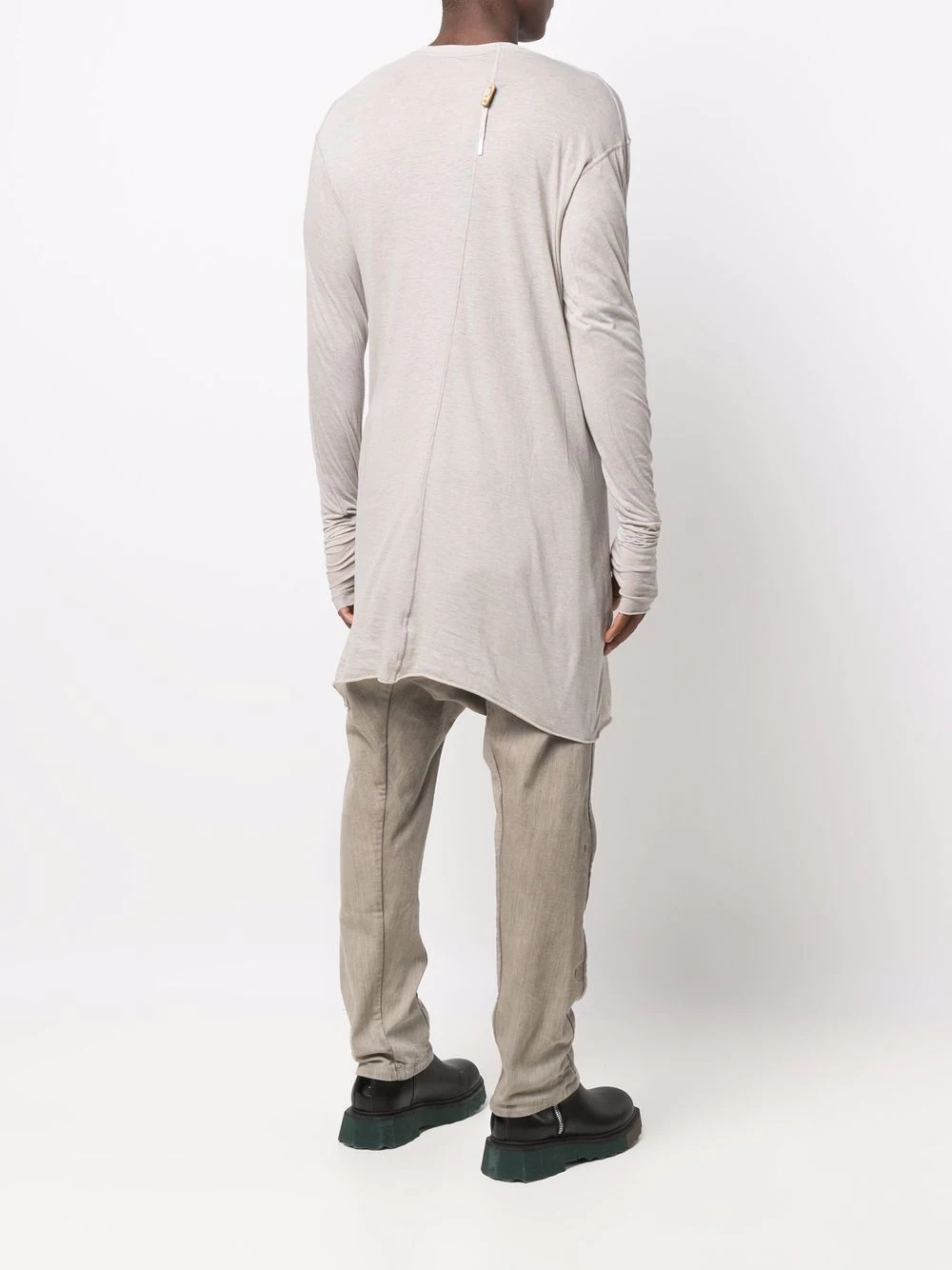 tonal-stitching long-sleeved T-Shirt - 4