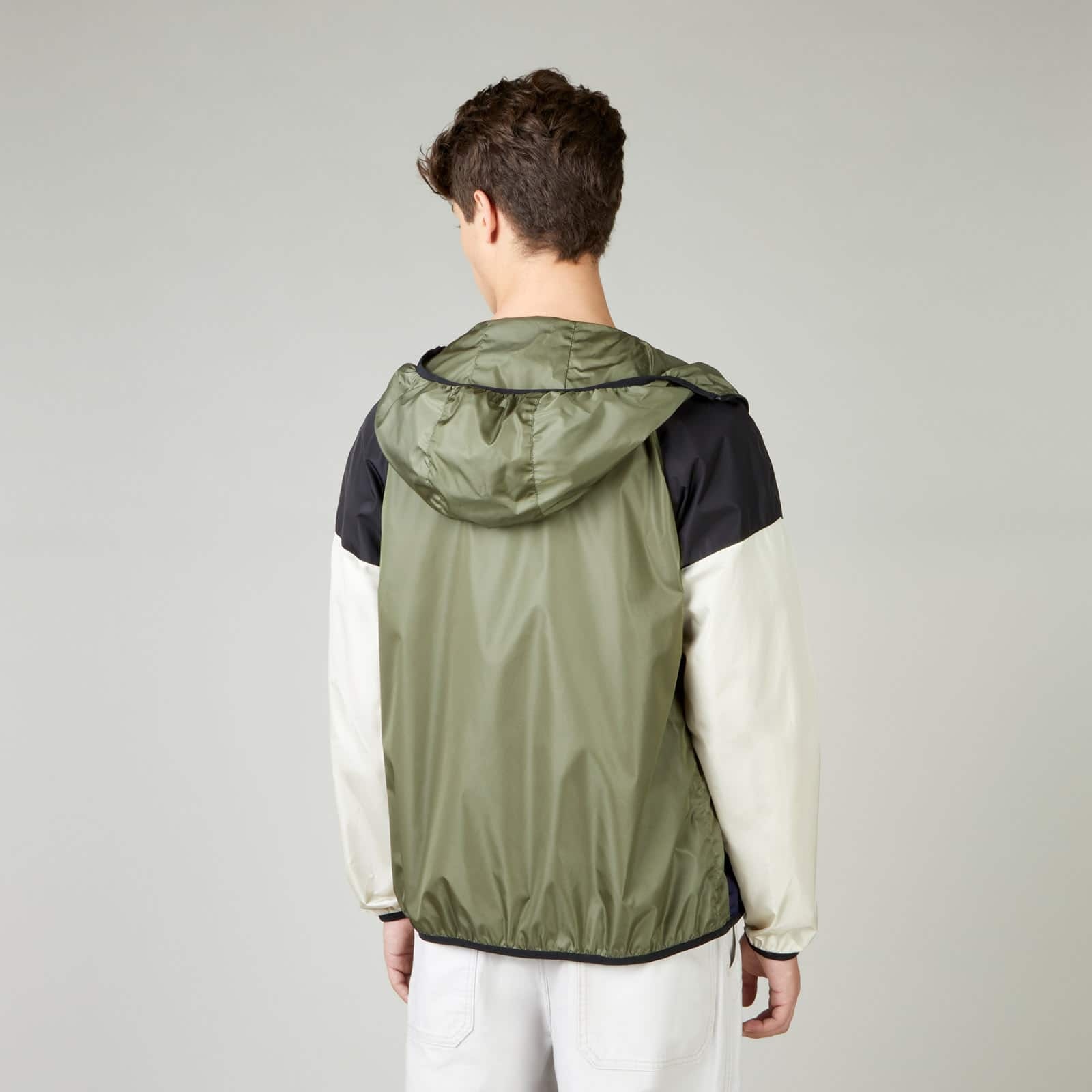 Color Block Windbreaker Green Blue Orange - 5