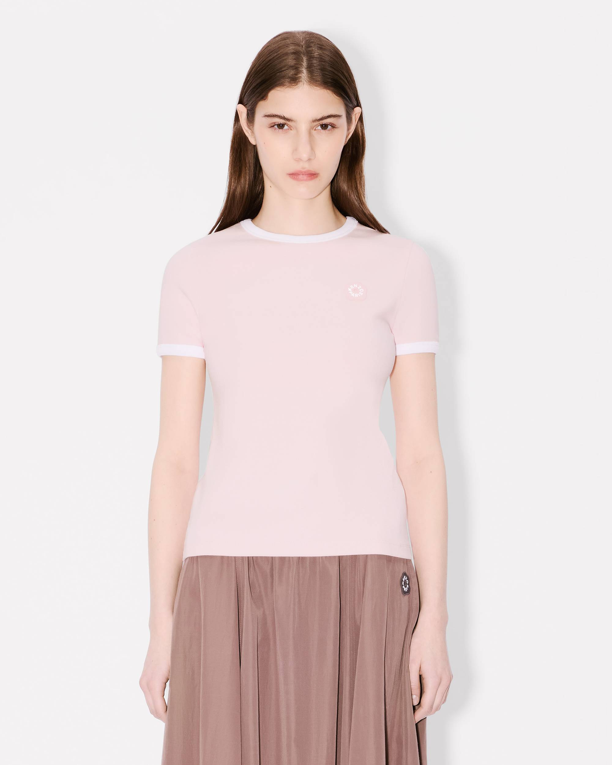 'Boke Flower 2.0' embroidered rib T-shirt - 3